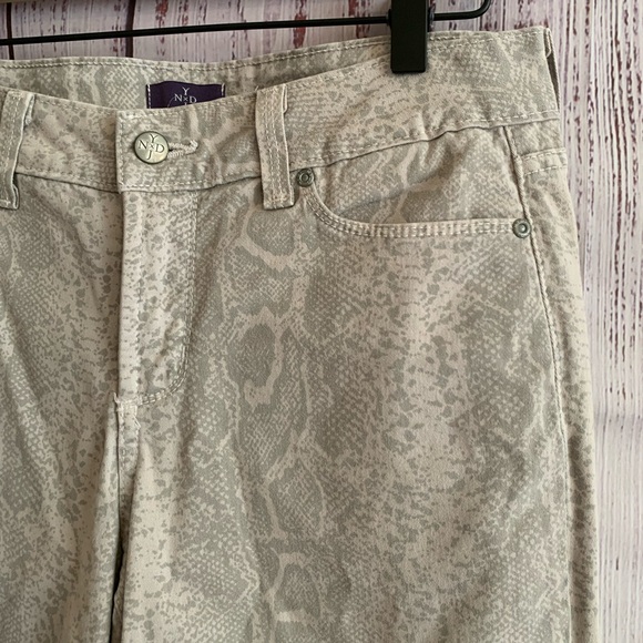 “Stone Python” Slim Ankle “Sheri” Jeans { NYDJ } - Picture 5 of 12